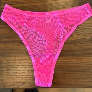 NWT Parade High Rise Mesh Thong